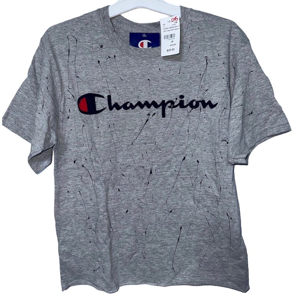 NWT Champion Splatter Paint Top
